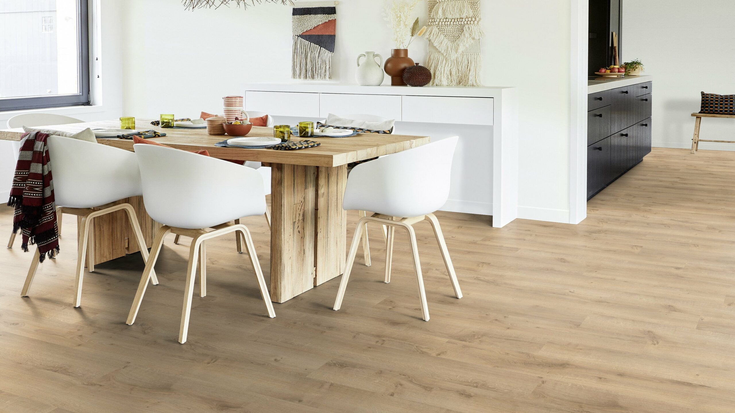 Вінілова підлога Tarkett – Rustic Oak Beige, артикул 280006004, 33 клас, 5,5 мм. Колекція Elegance Rigid 55.