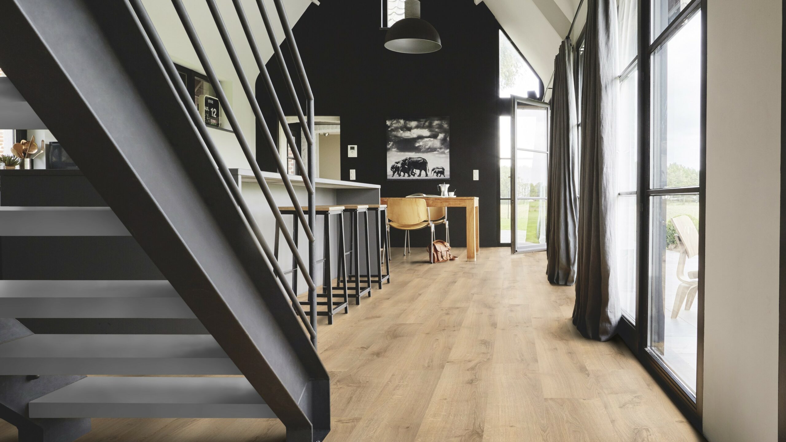 Вінілова підлога Tarkett – Rustic Oak Beige, артикул 280006004, 33 клас, 5,5 мм. Колекція Elegance Rigid 55.