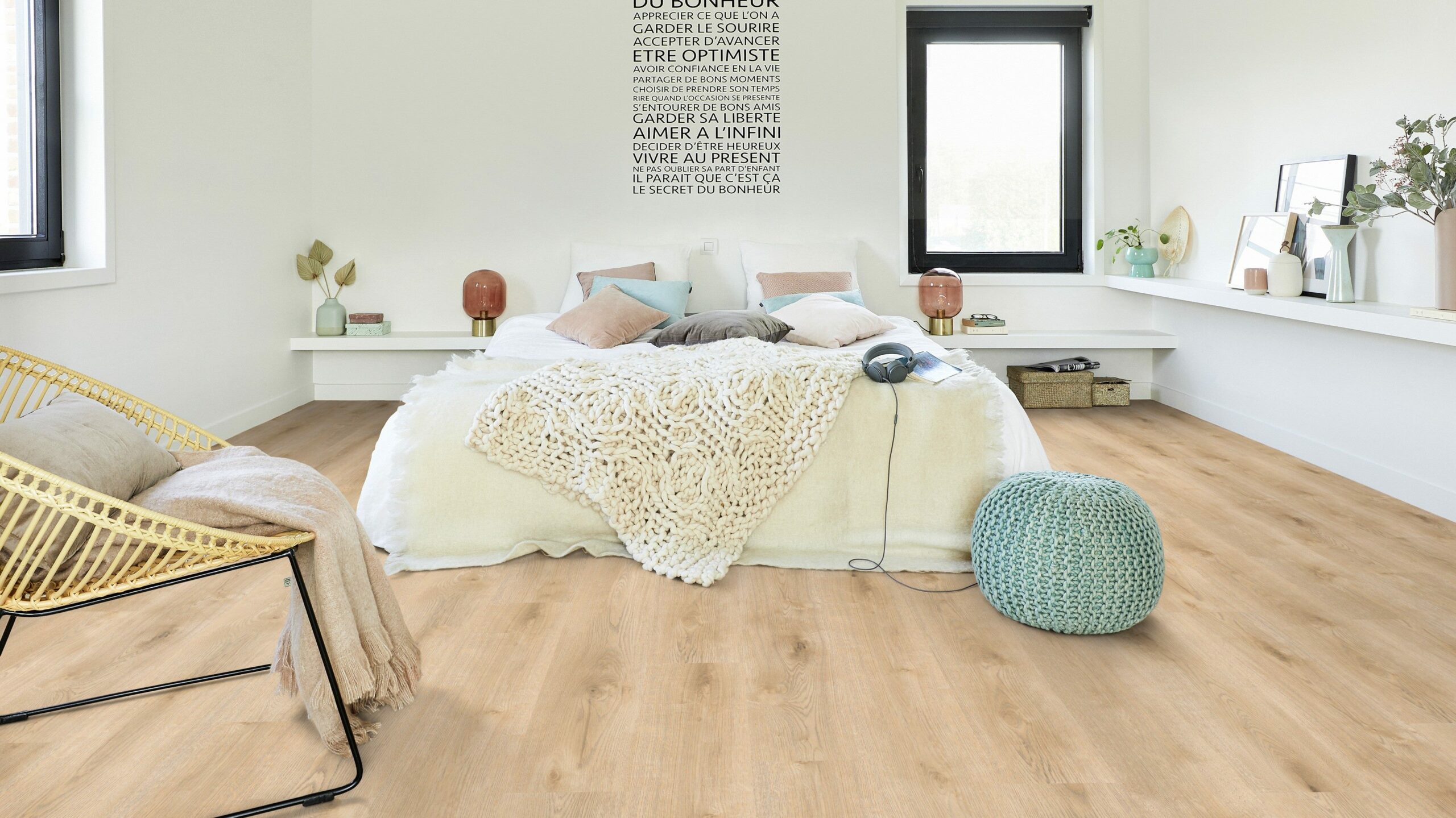 Вінілова підлога Tarkett – Season Oak Beige, артикул 280006003, 33 клас, 5,5 мм. Колекція Elegance Rigid 55.