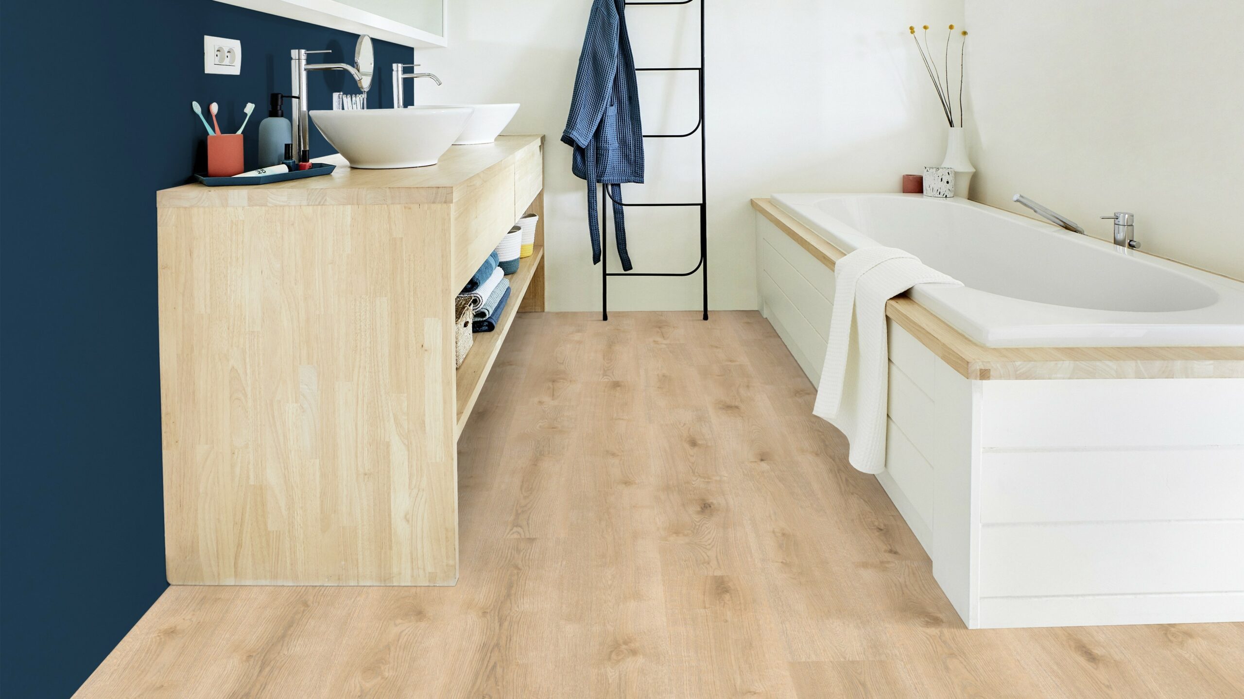 Вінілова підлога Tarkett – Season Oak Beige, артикул 280006003, 33 клас, 5,5 мм. Колекція Elegance Rigid 55.