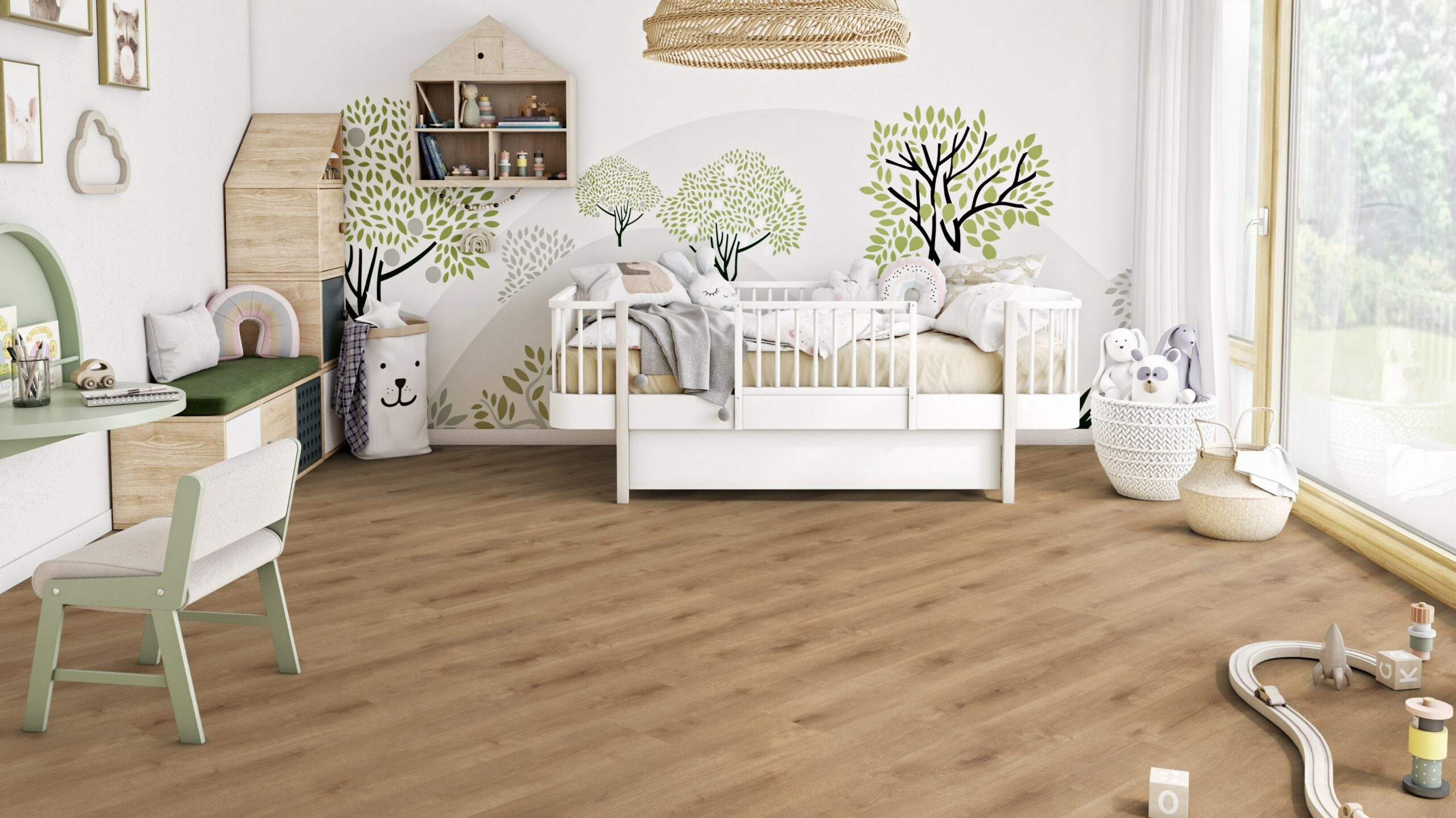 Вінілова підлога Tarkett – Season Oak Light Brown, артикул 280006002, 33 клас, 5,5 мм. Колекція Elegance Rigid 55.