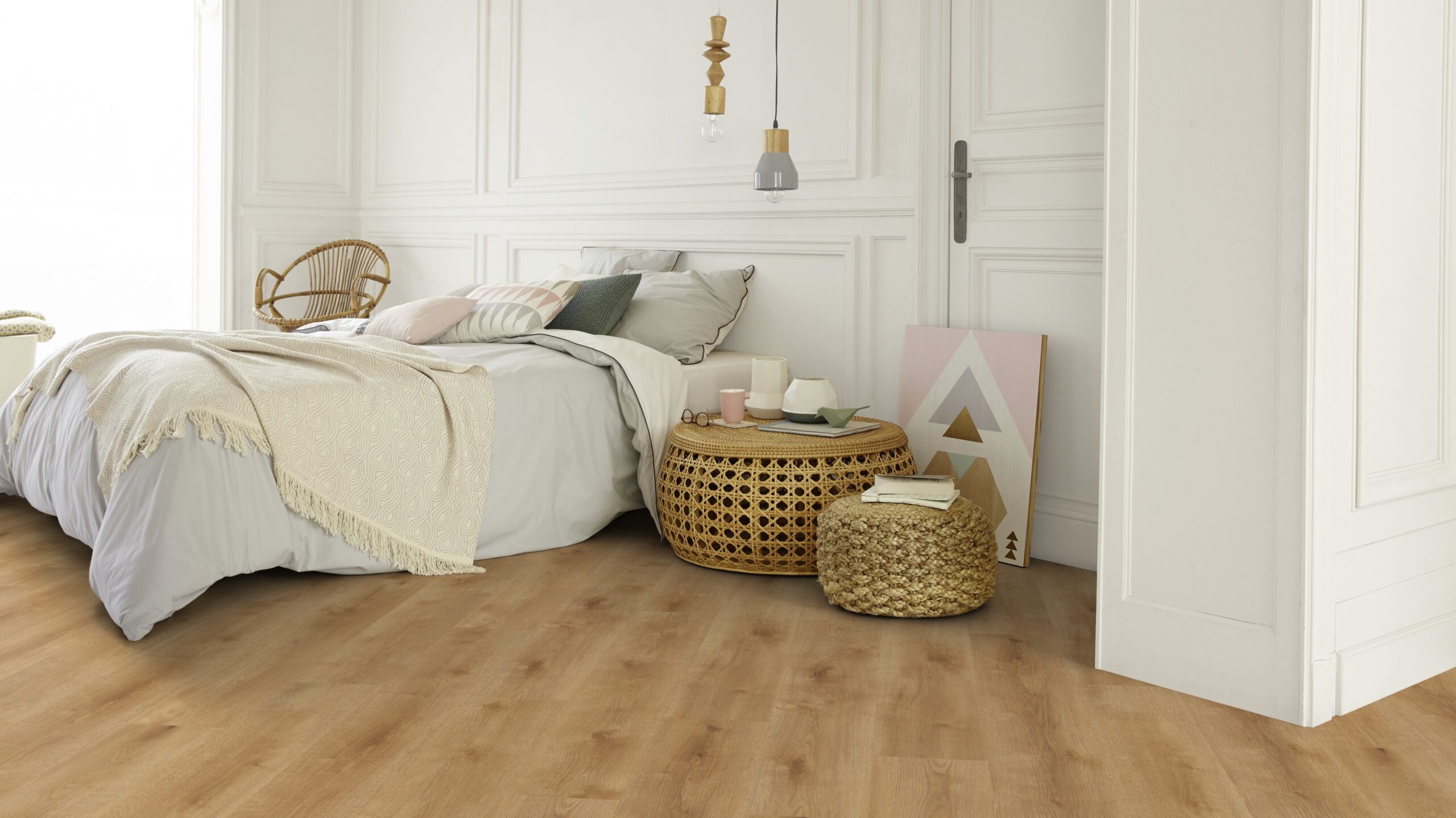 Вінілова підлога Tarkett – Season Oak Natural, артикул 280006001, 33 клас, 5,5 мм. Колекція Elegance Rigid 55.