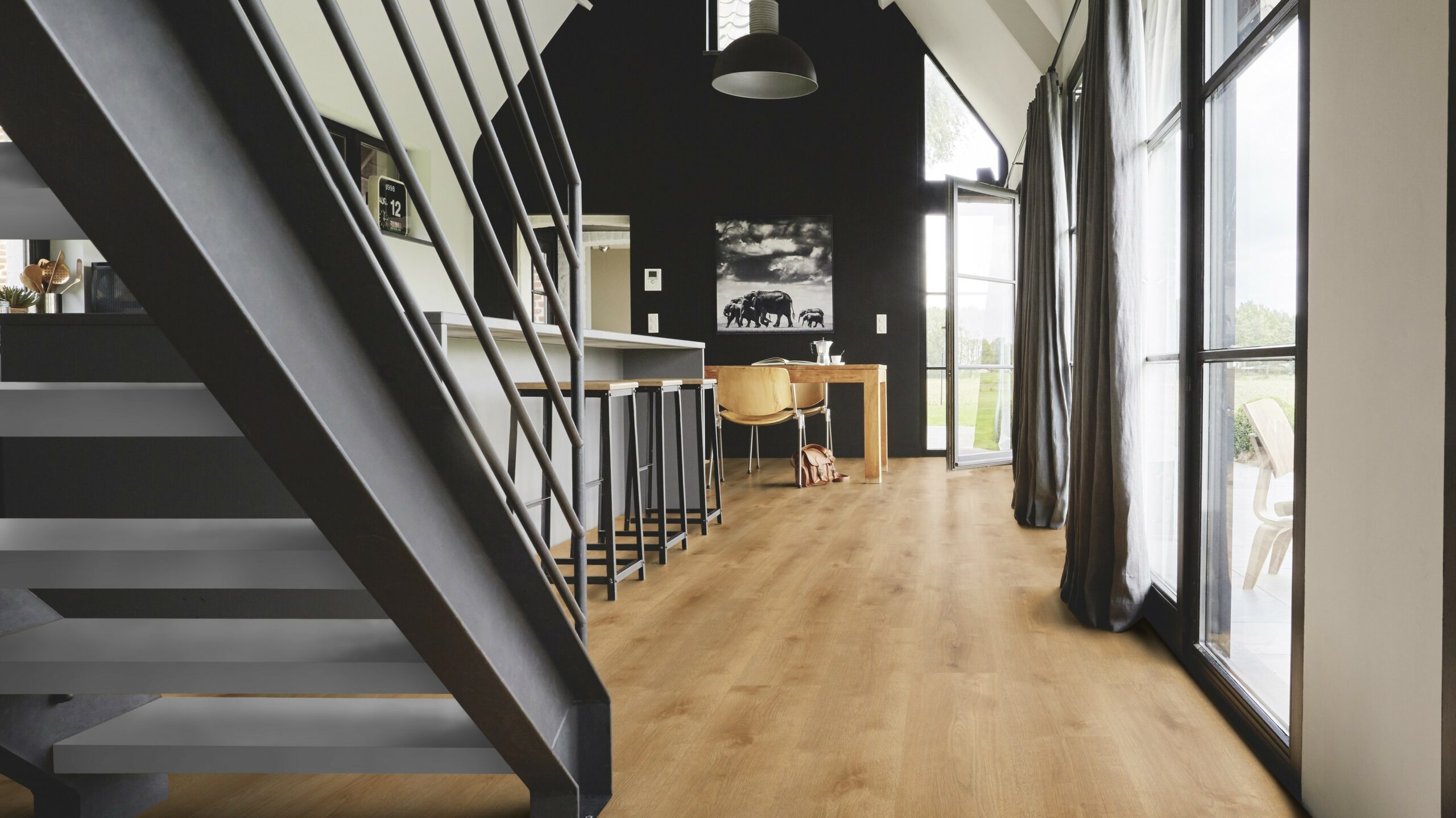 Вінілова підлога Tarkett – Season Oak Natural, артикул 280006001, 33 клас, 5,5 мм. Колекція Elegance Rigid 55.