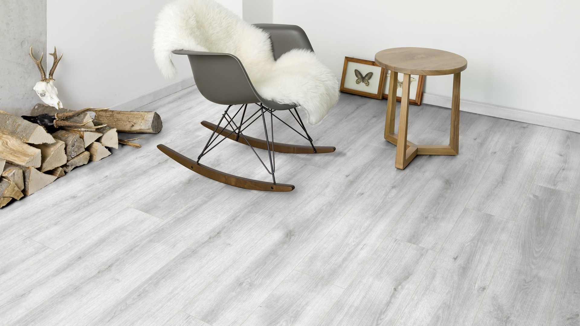 Ламінат Kaindl - Oak Evoke Concrete, артикул K4422, 32 клас, 8 мм. Австрія.
