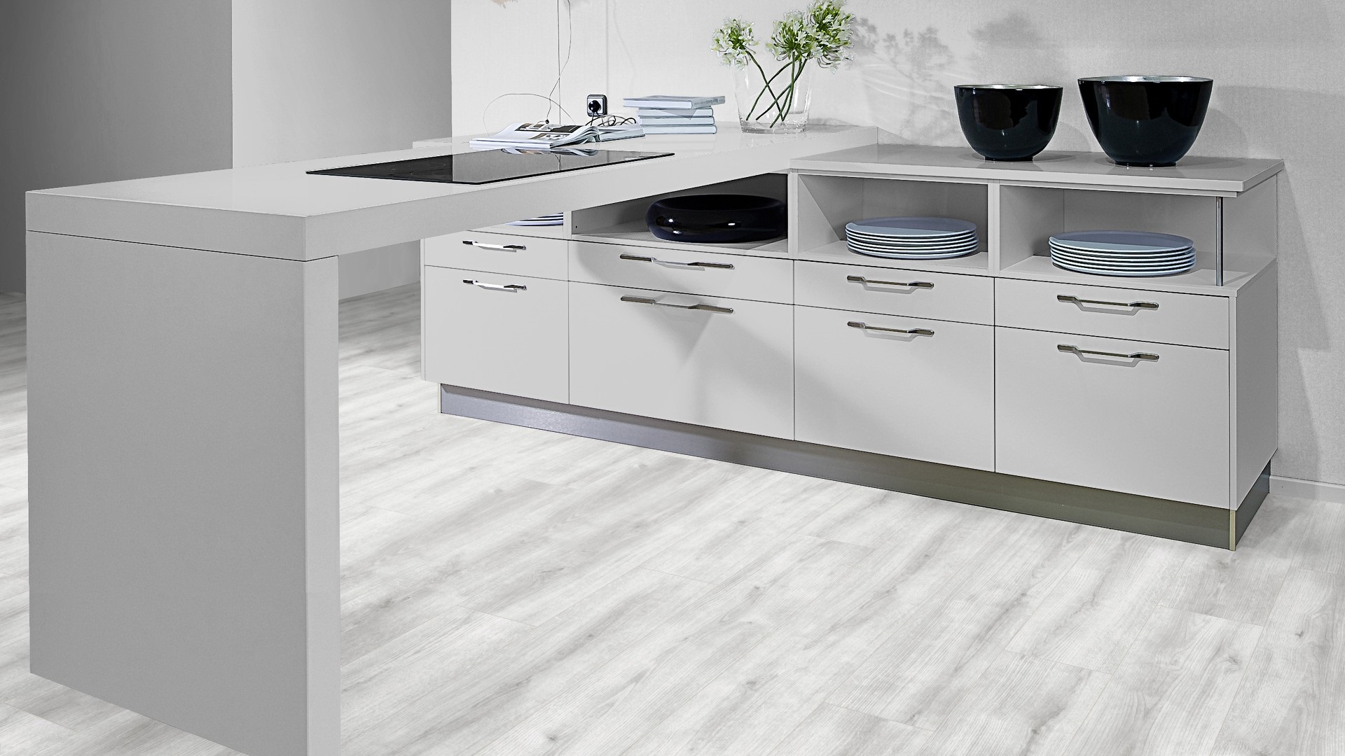 Ламінат Kaindl - Oak Evoke Concrete, артикул K4422, 32 клас, 8 мм. Австрія.