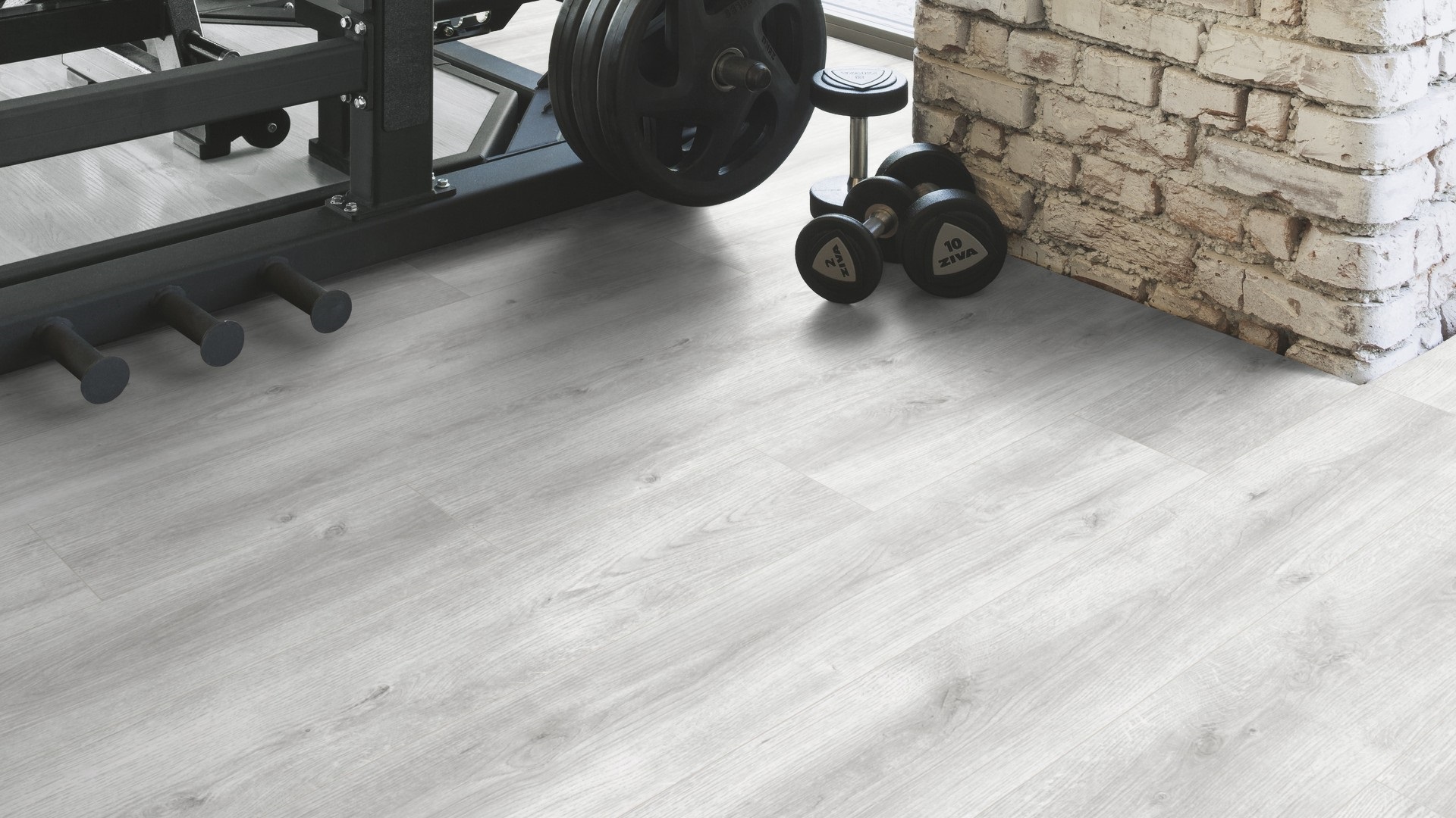 Ламінат Kaindl - Oak Evoke Concrete, артикул K4422, 32 клас, 8 мм. Австрія.
