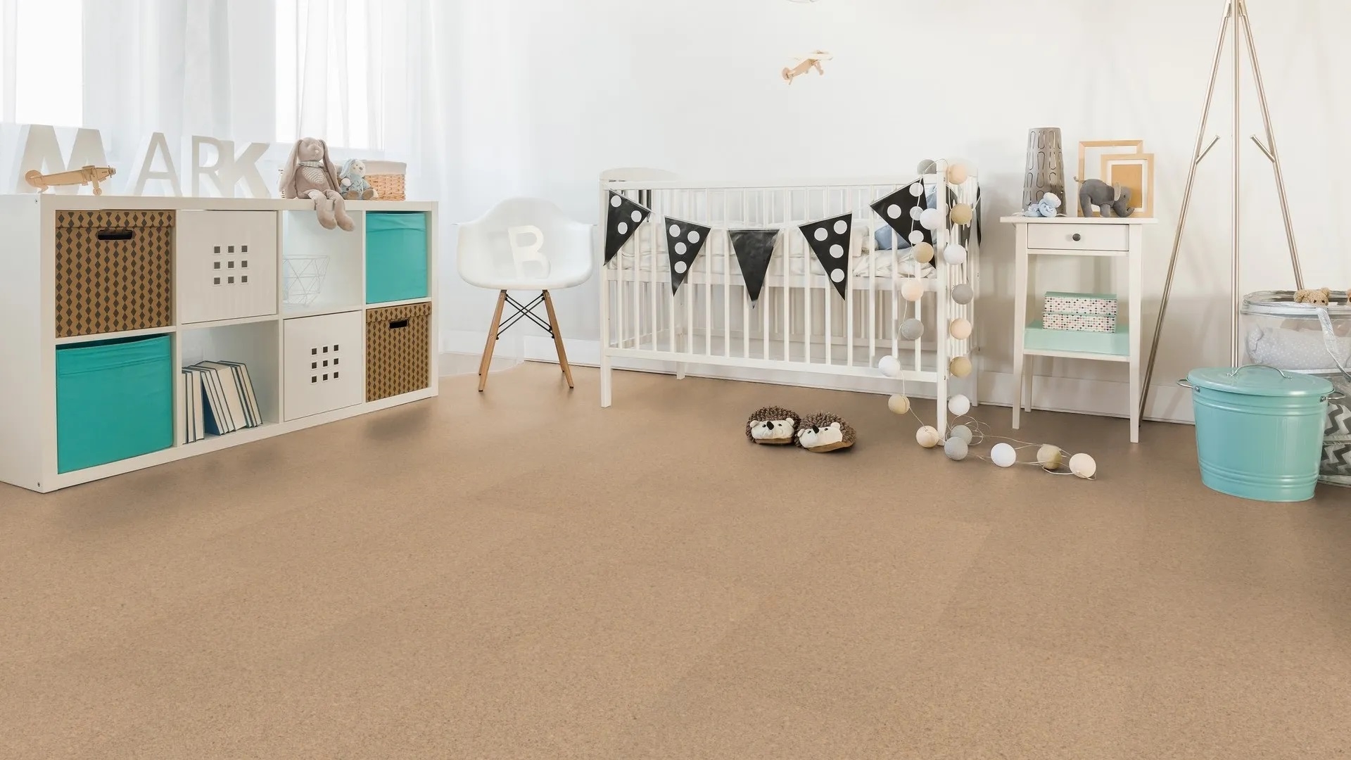 Коркова підлога Wicanders WISE – Earth Tones Sand, артикул 80002133, колекція cork Go, виробництво Португалія