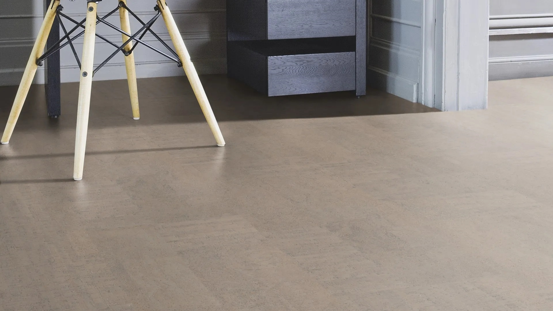 Коркова підлога Wicanders WISE – Fashionable Cement, артикул 80001246, колекція cork Essence, виробництво Португалія