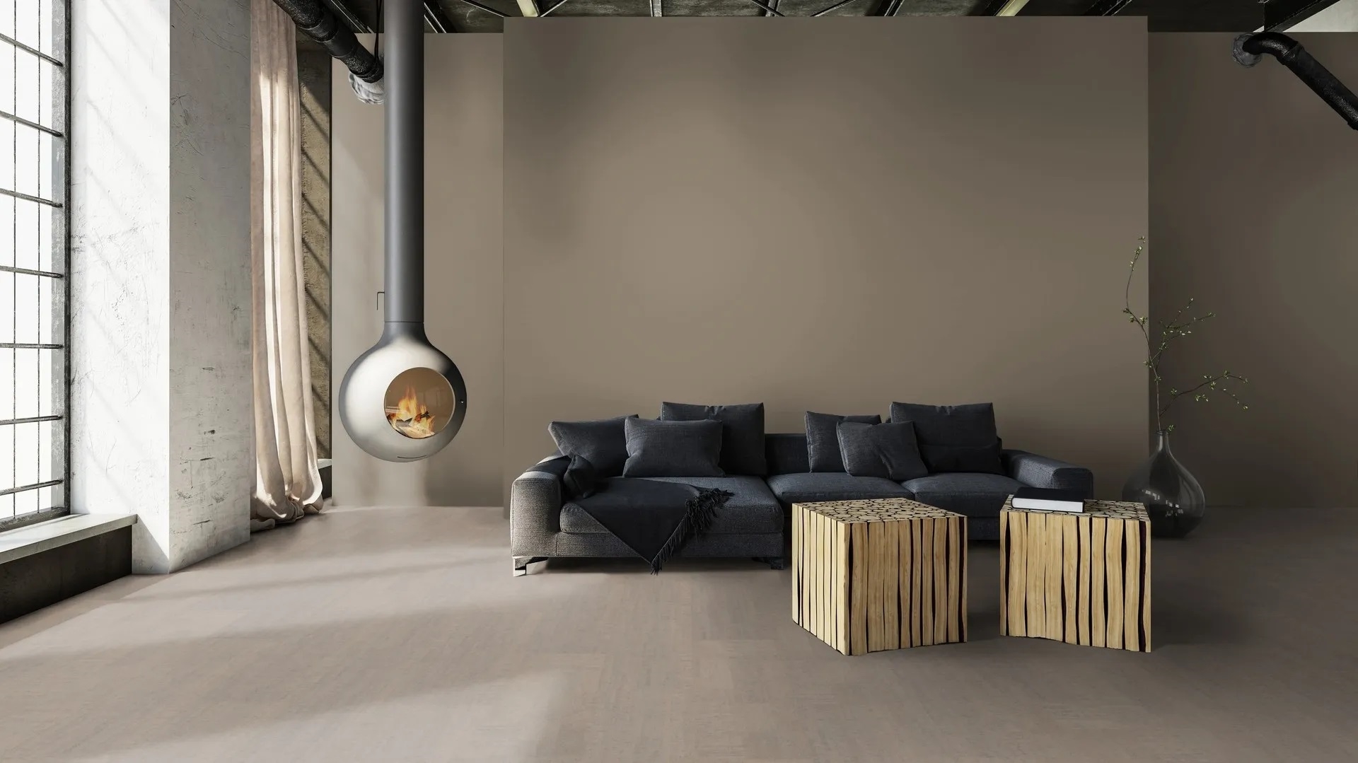 Коркова підлога Wicanders WISE – Fashionable Cement, артикул 80001246, колекція cork Essence, виробництво Португалія