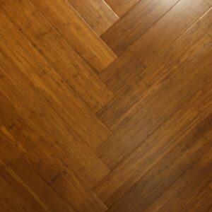 Бамбукова підлога Wild Wood, декор Chevron Karmel, покриття лак, розміри 12х96х600 мм.