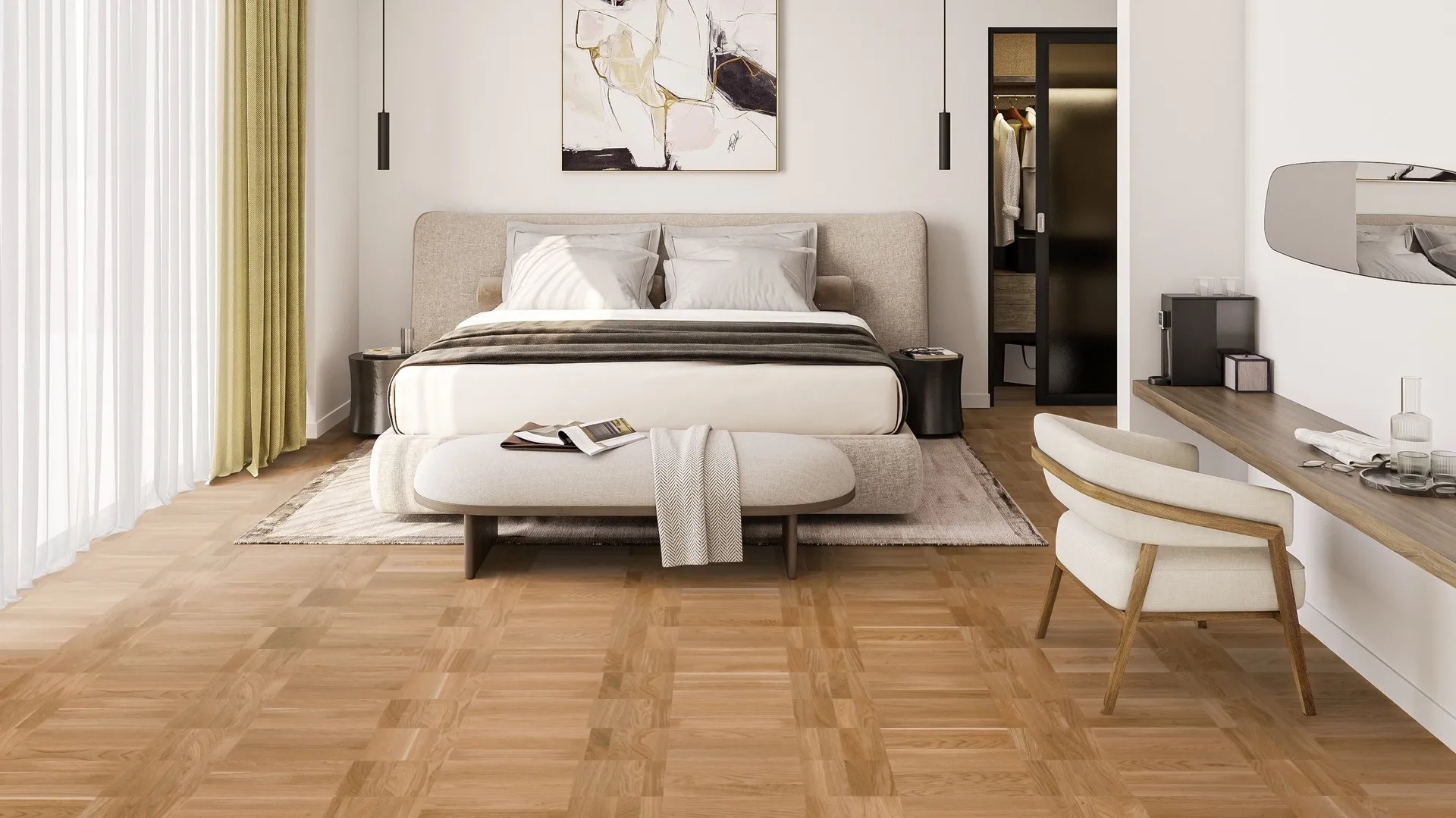 Паркетна дошка Tarkett – Oak Classic (Basket Weave), артикул 7806018, колекція Noble