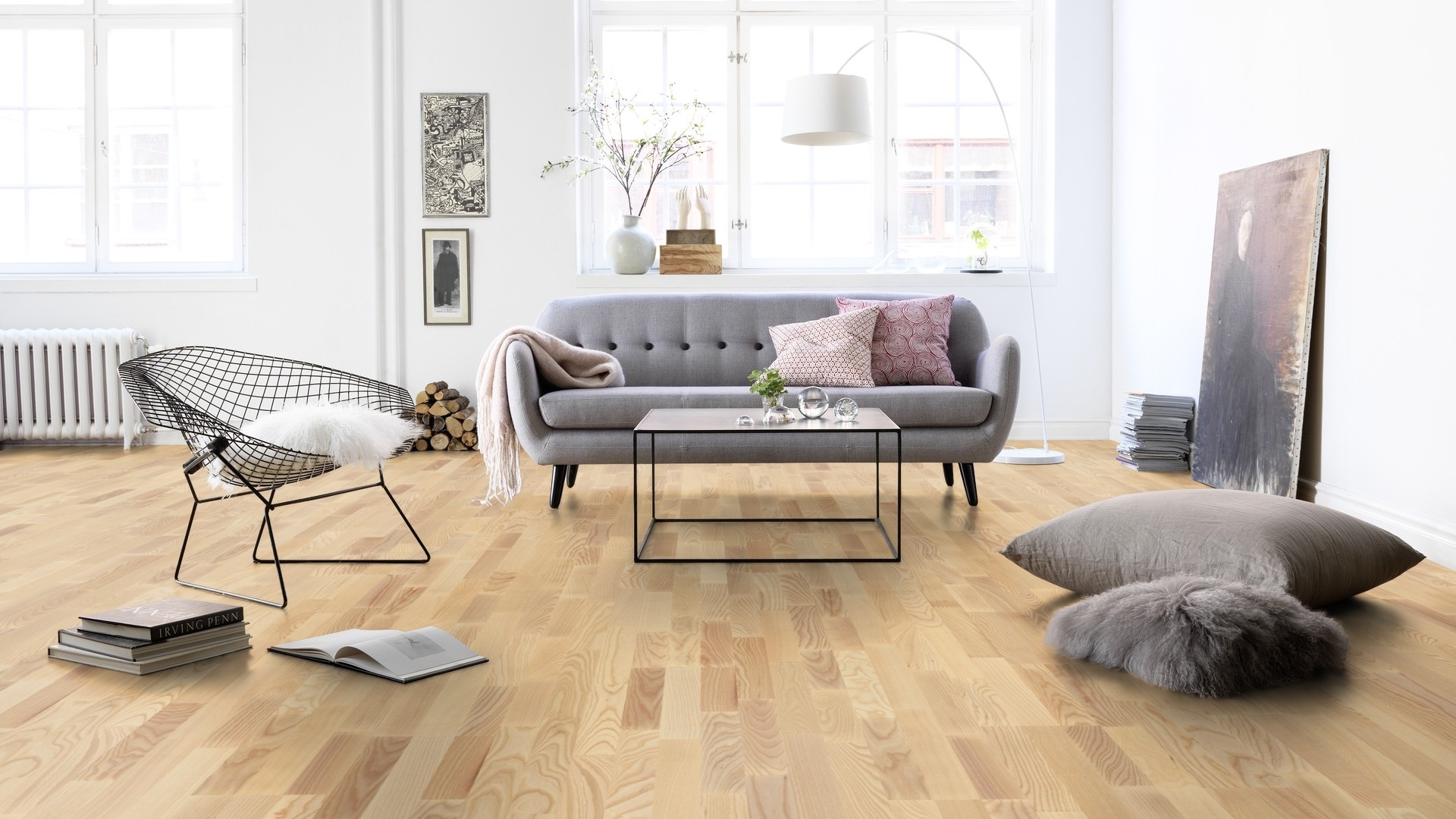 Паркетна дошка Tarkett – Ash Nature (3 Strip) артикул 7969008, колекція Pure