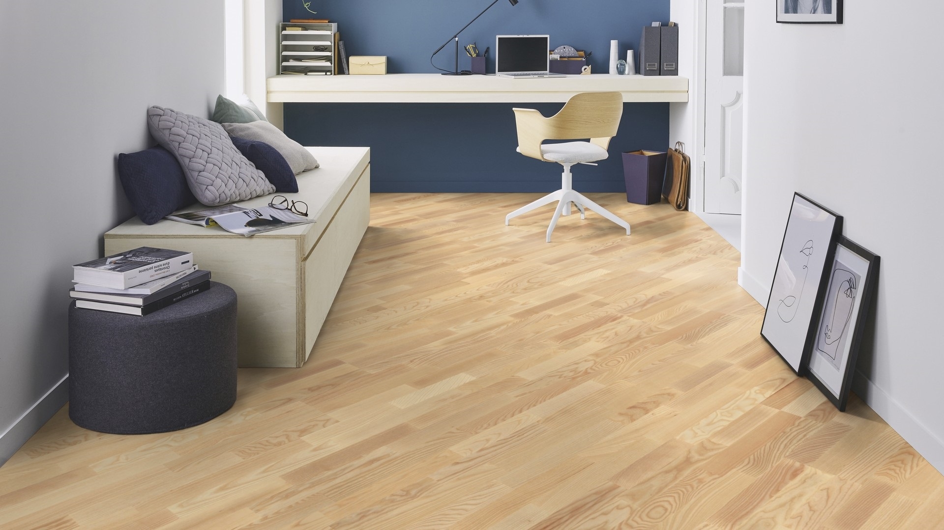 Паркетна дошка Tarkett – Ash Nature (3 Strip) артикул 7969008, колекція Pure