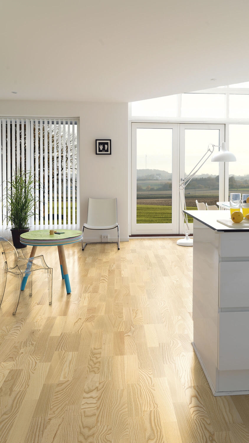 Паркетна дошка Tarkett – Ash Nature (3 Strip) артикул 7969008, колекція Pure