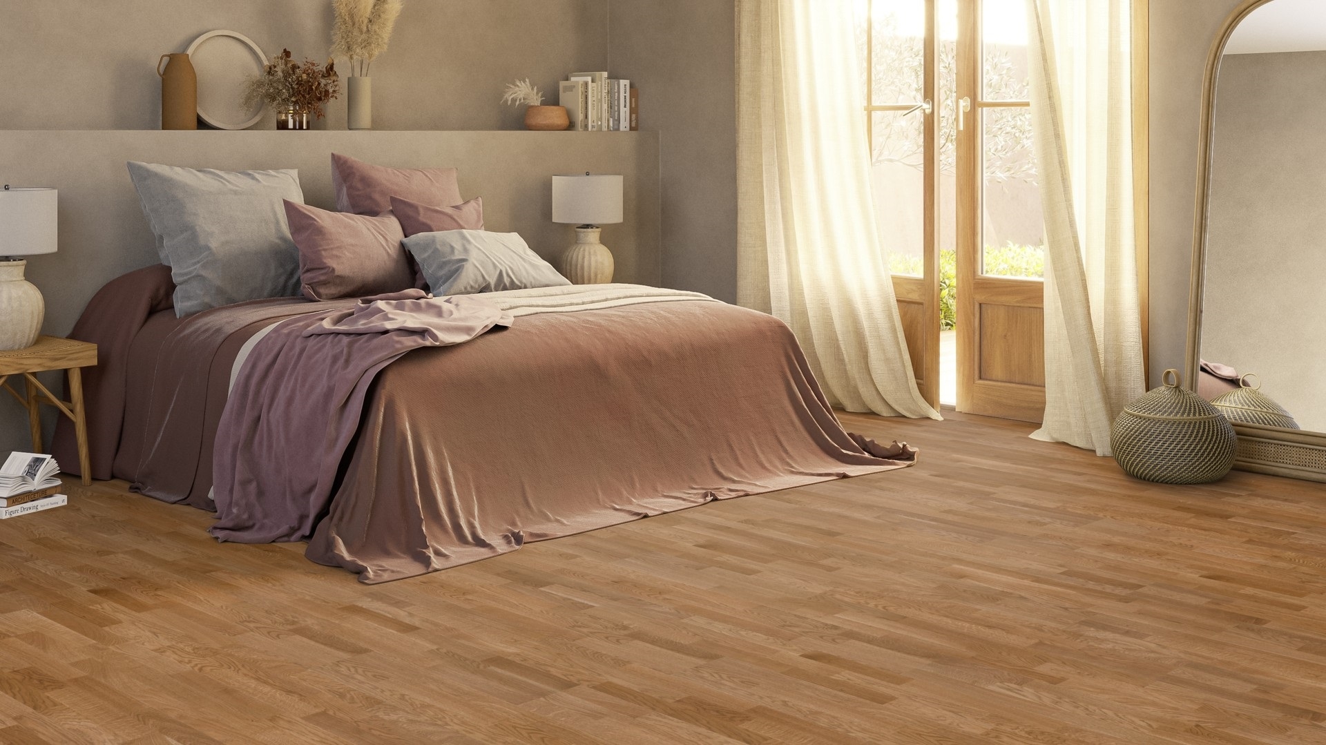 Паркетна дошка Tarkett – Oak Almond (3 Strip) артикул 8723042, колекція Shade