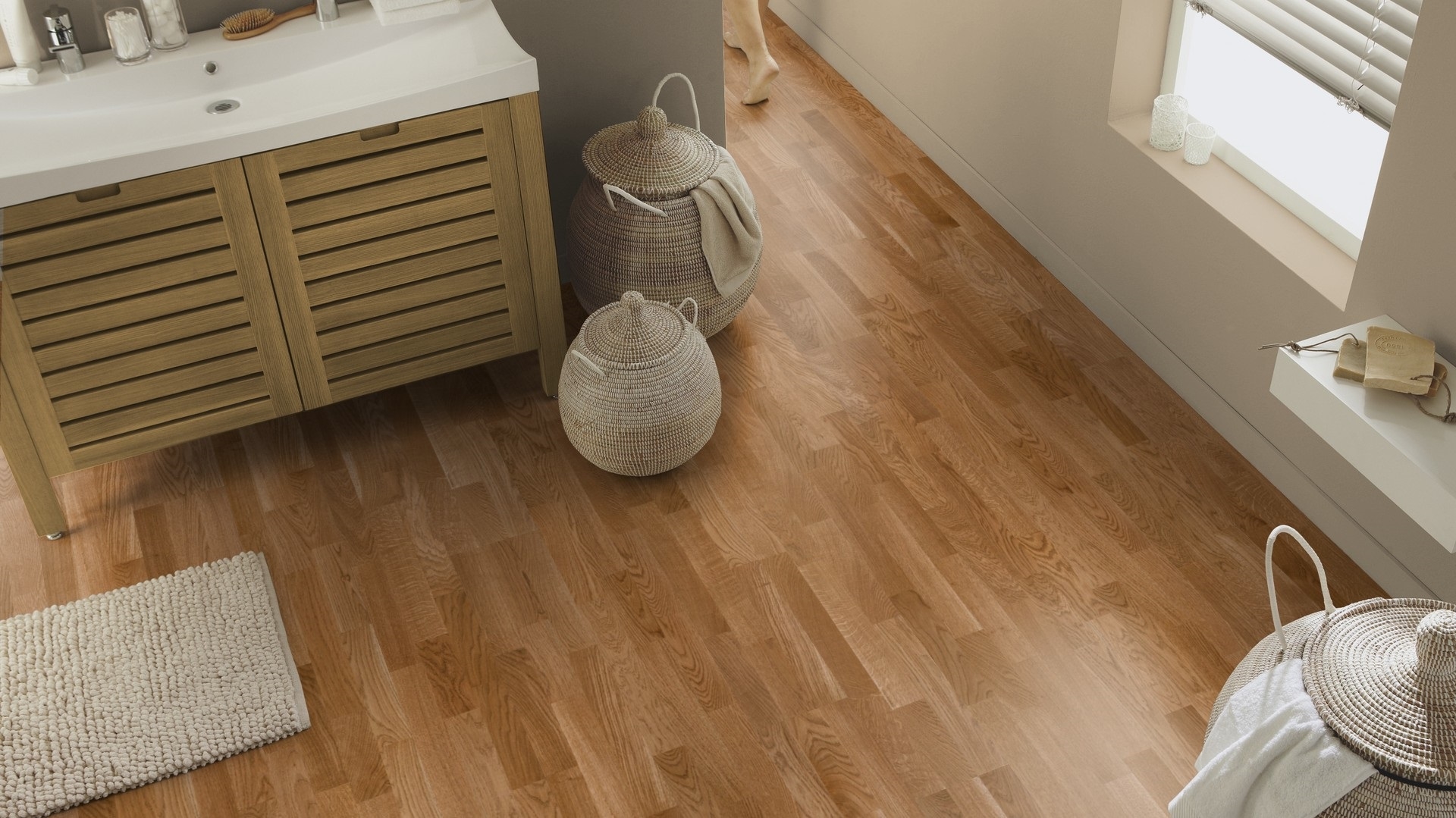 Паркетна дошка Tarkett – Oak Almond (3 Strip) артикул 8723042, колекція Shade