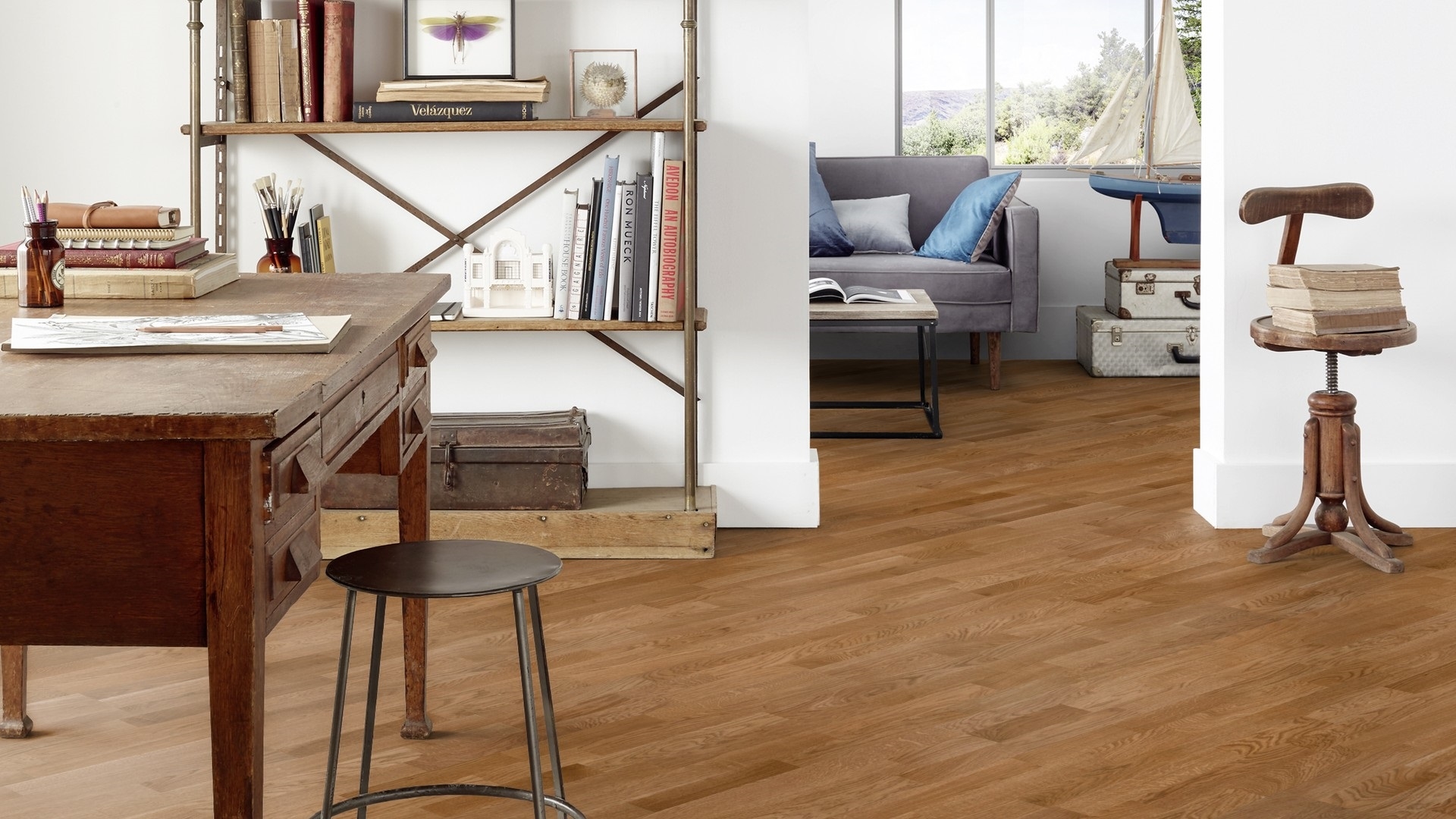 Паркетна дошка Tarkett – Oak Almond (3 Strip) артикул 8723042, колекція Shade