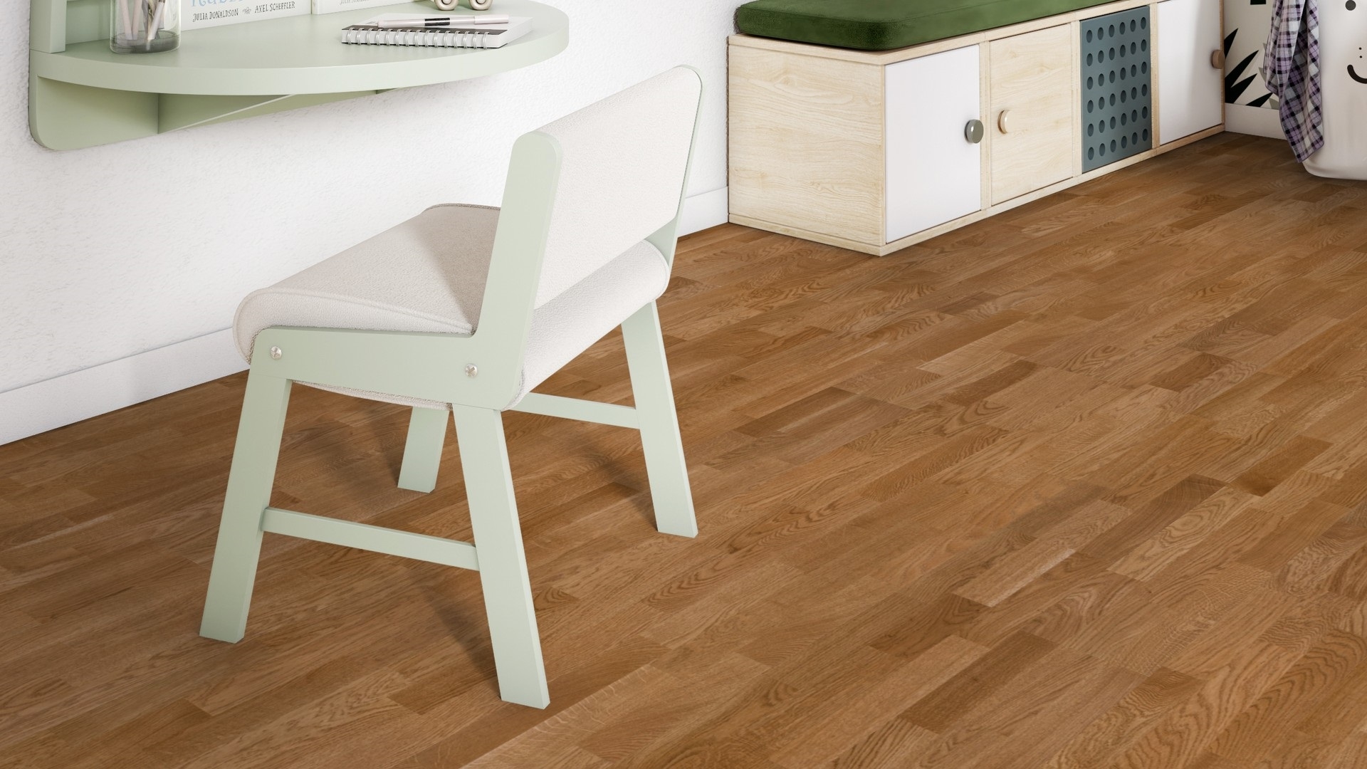 Паркетна дошка Tarkett – Oak Almond (3 Strip) артикул 8723042, колекція Shade