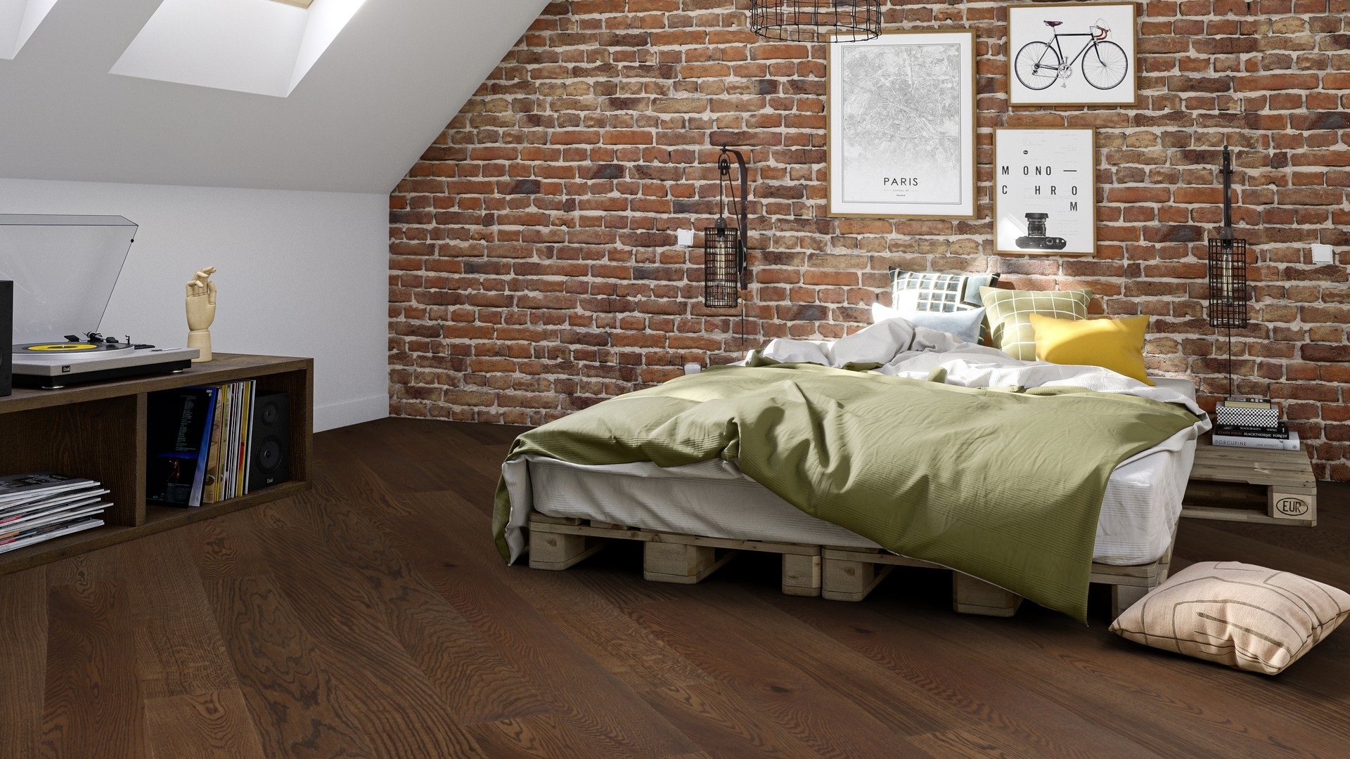 Паркетна дошка Tarkett – Oak Deep Brown (1 Strip), артикул 7876129, колекція Prestige