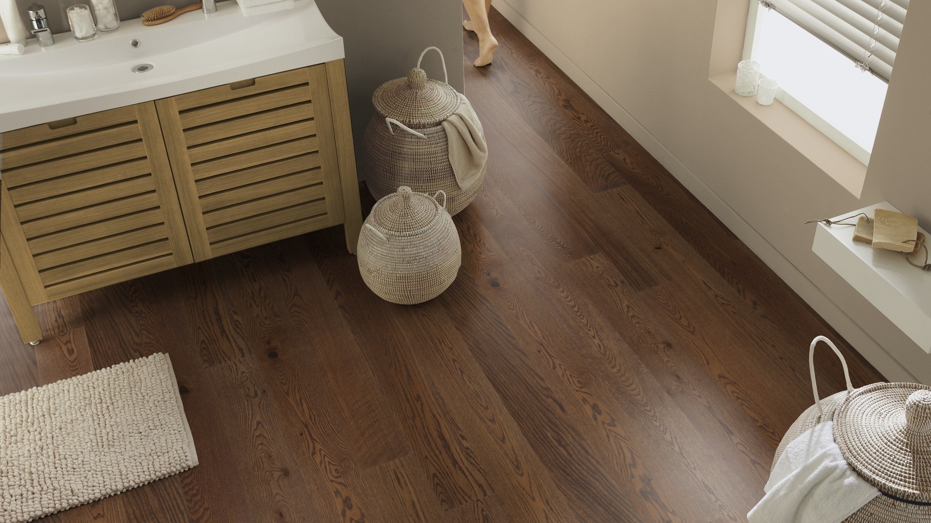 Паркетна дошка Tarkett – Oak Deep Brown (1 Strip), артикул 7876129, колекція Prestige