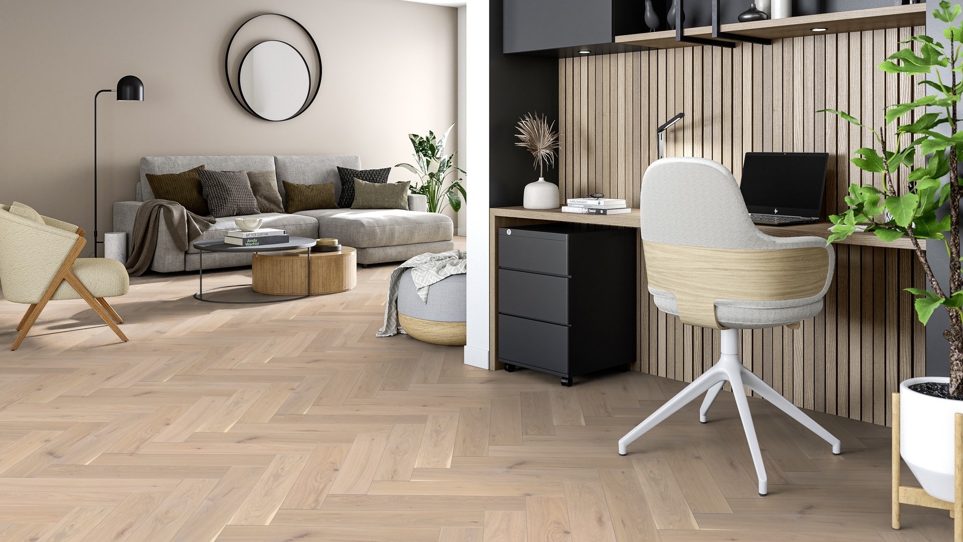 Паркетна дошка Tarkett – Oak Lime Stone (L) артикул 41020031, колекція Segno