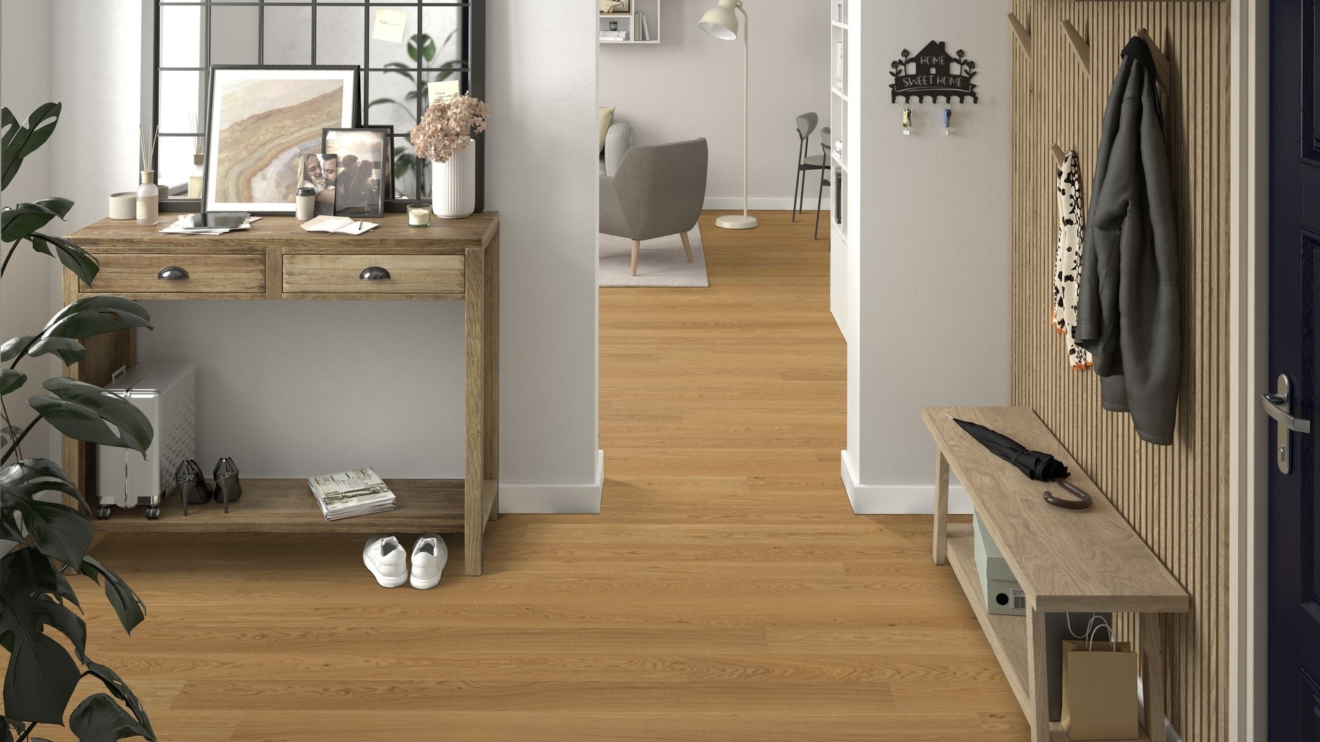 Паркетна дошка Tarkett – Oak Nature (1 Strip) артикул 41016012, колекція Pure