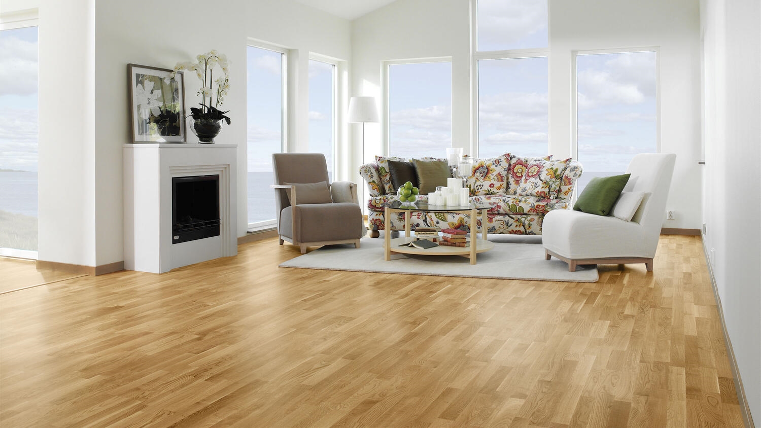 Паркетна дошка Tarkett – Oak Nature (3 Strip) артикул 8723924, колекція Pure