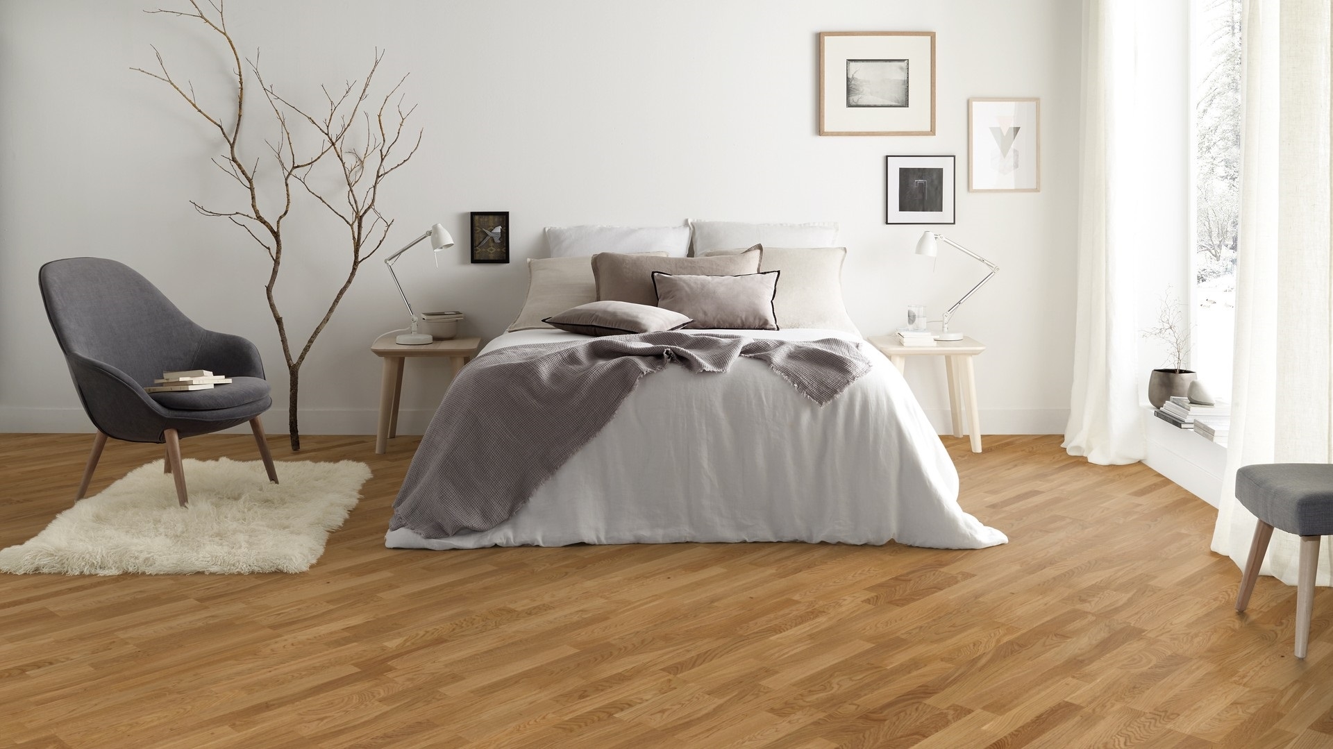 Паркетна дошка Tarkett – Oak Nature (3 Strip) артикул 8723924, колекція Pure