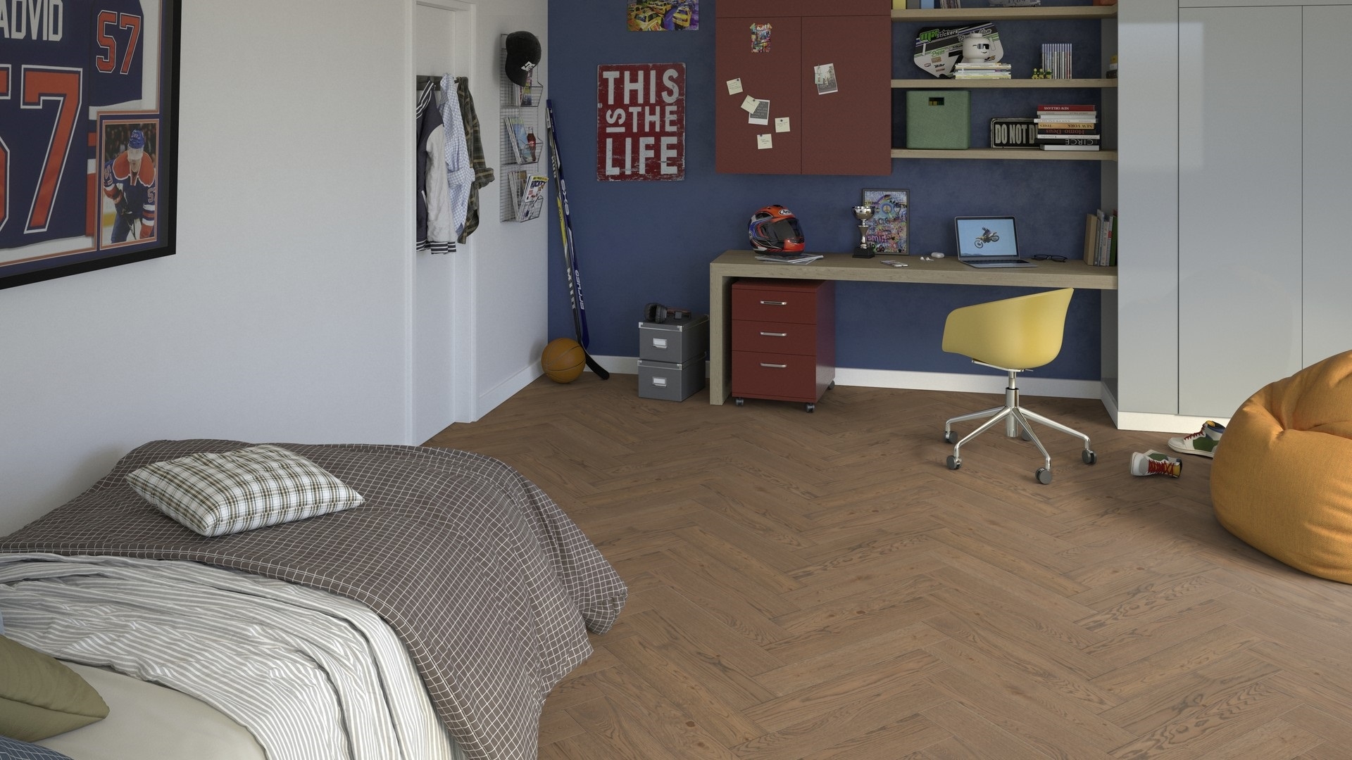 Паркетна дошка Tarkett – Oak Old Grey (L) артикул 41020037, колекція Segno