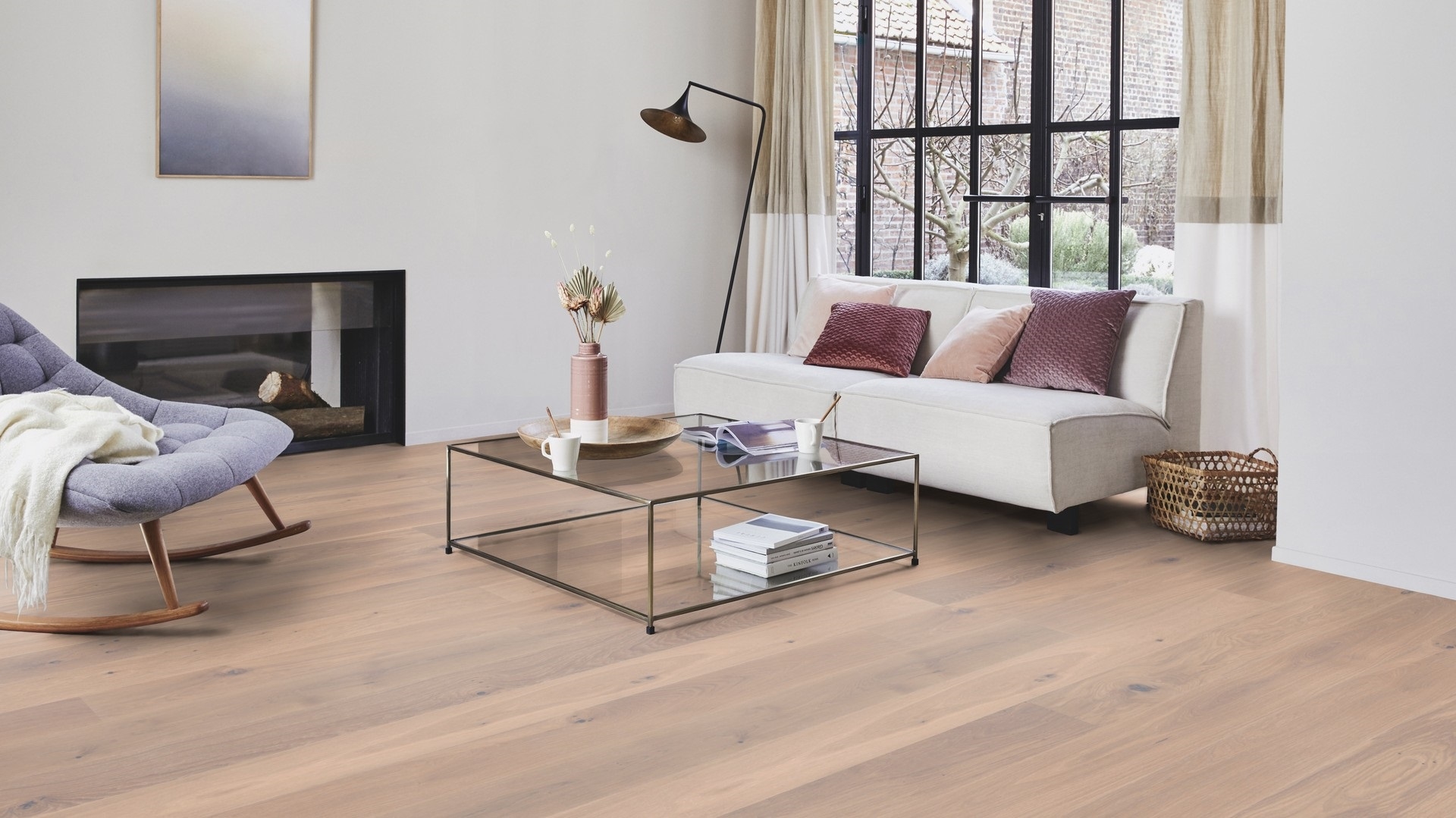 Паркетна дошка Tarkett – Oak Satin White (1 Strip) артикул 7876031, колекція Prestige