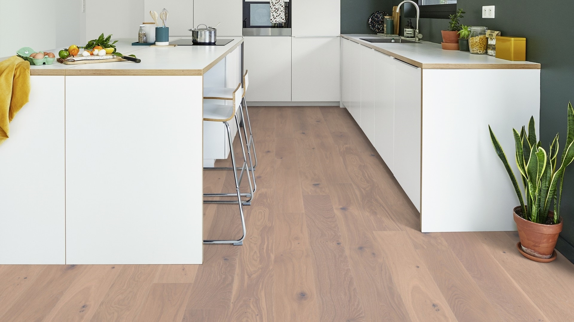 Паркетна дошка Tarkett – Oak Satin White (1 Strip) артикул 7876031, колекція Prestige
