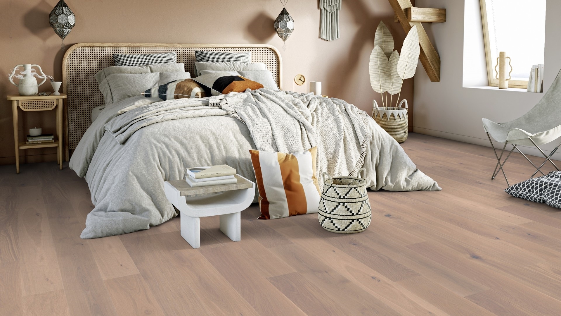 Паркетна дошка Tarkett – Oak Satin White (1 Strip) артикул 7876031, колекція Prestige