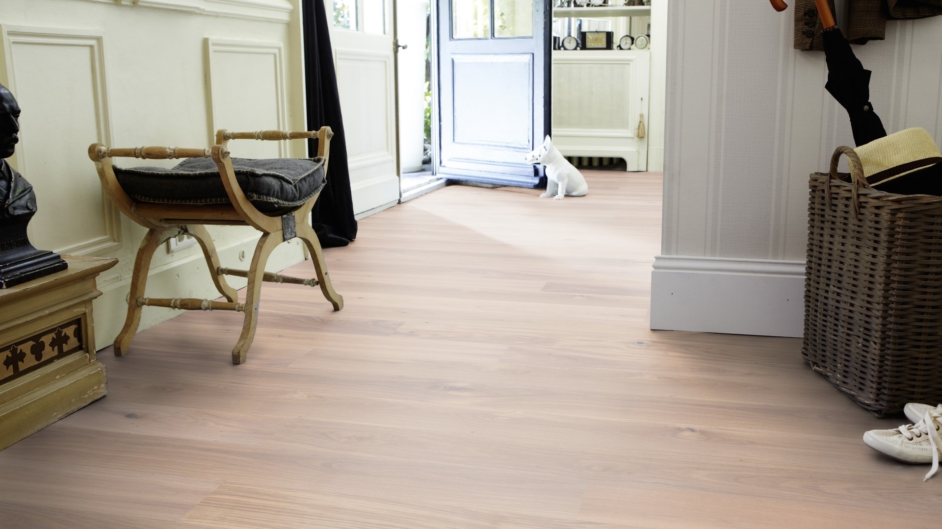 Паркетна дошка Tarkett – Oak Satin White (1 Strip) артикул 7876031, колекція Prestige