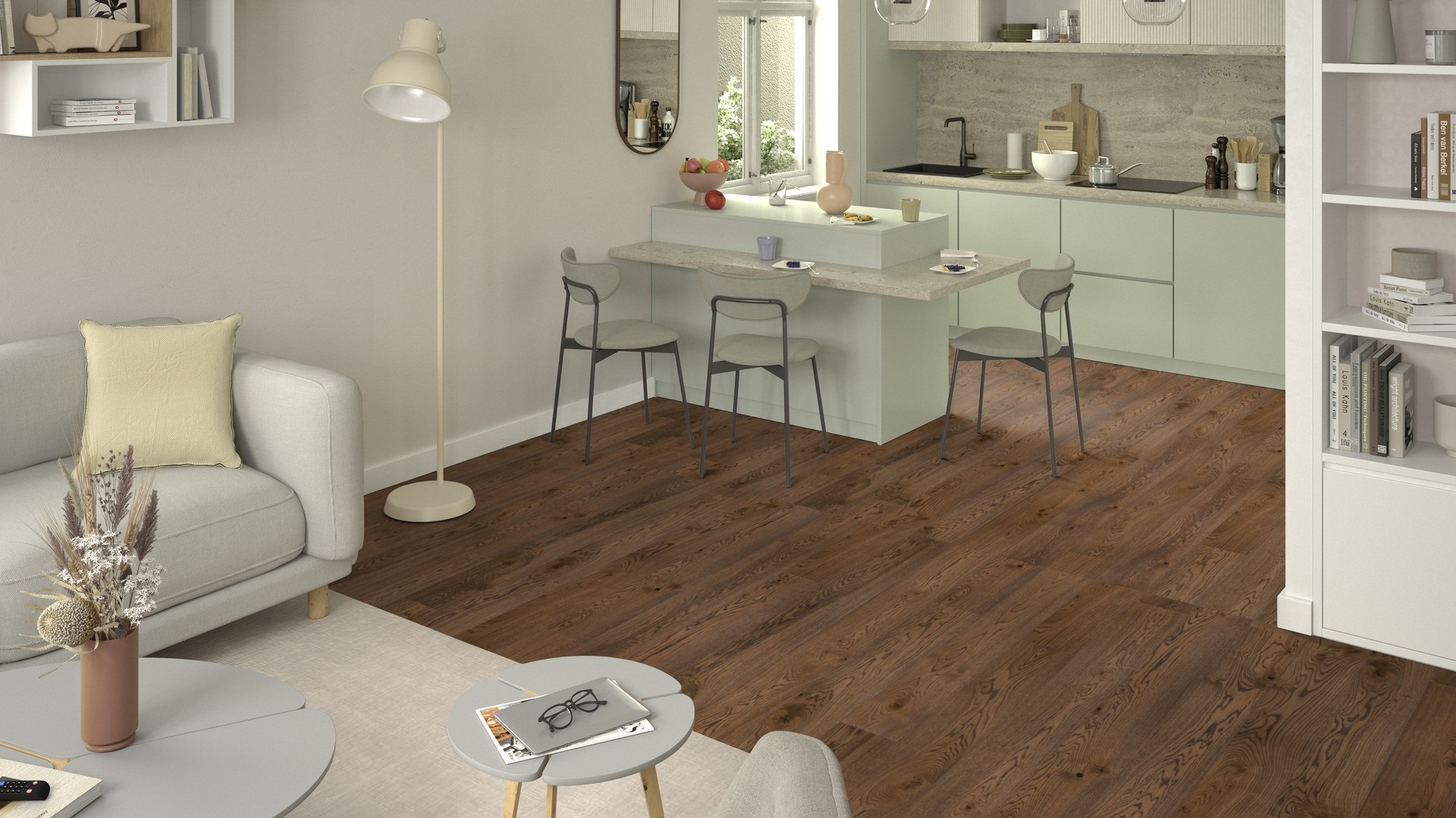 Паркетна дошка Tarkett – Oak Scallop (1 Strip) артикул 7877066, колекція Prestige