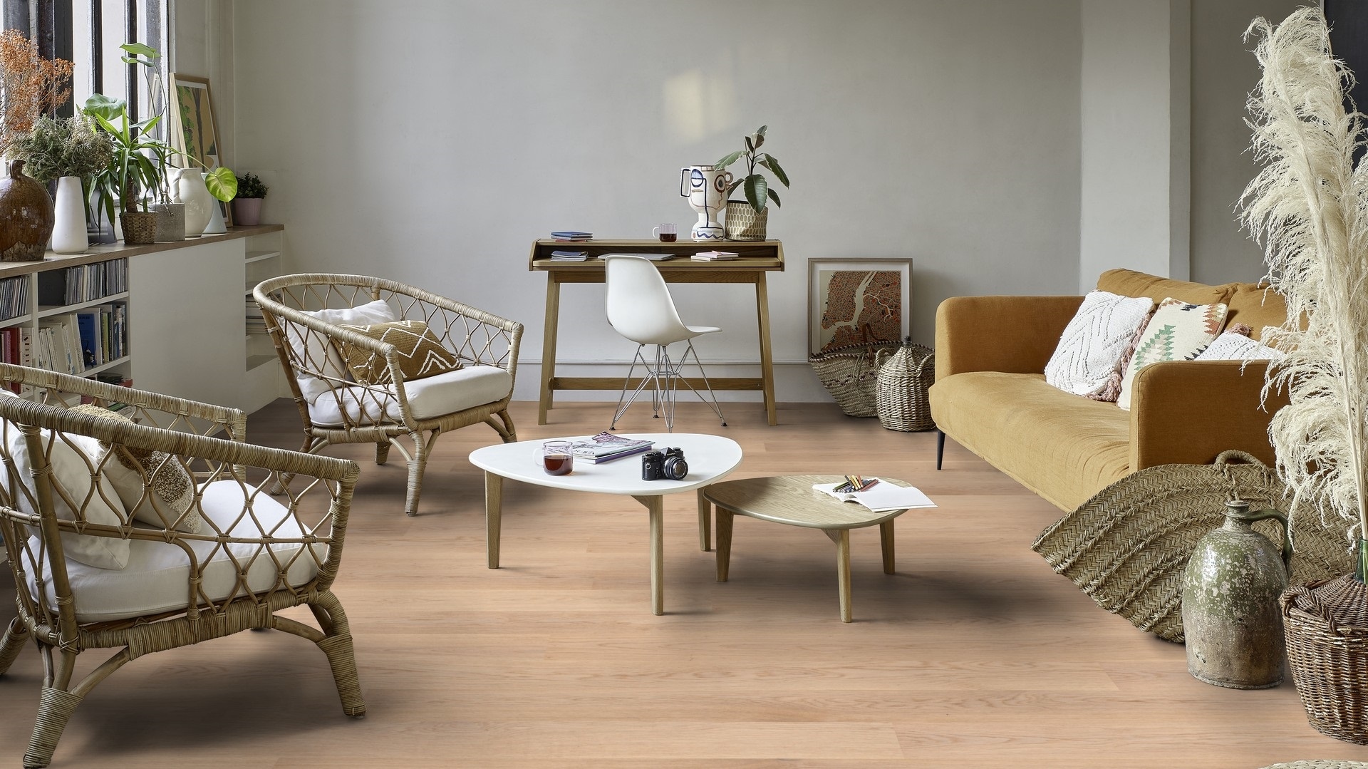 Паркетна дошка Tarkett – Oak Soft Skin (1 Strip) артикул 7876123, колекція Grace