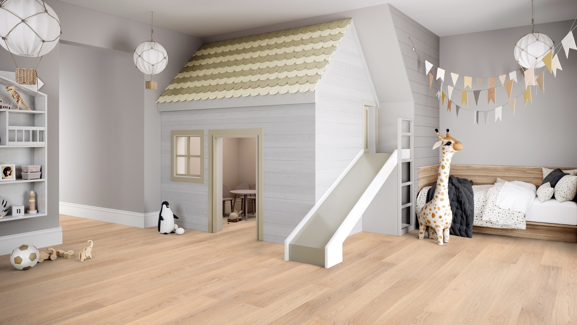 Паркетна дошка Tarkett – Oak Soft Skin (1 Strip) артикул 7876123, колекція Grace