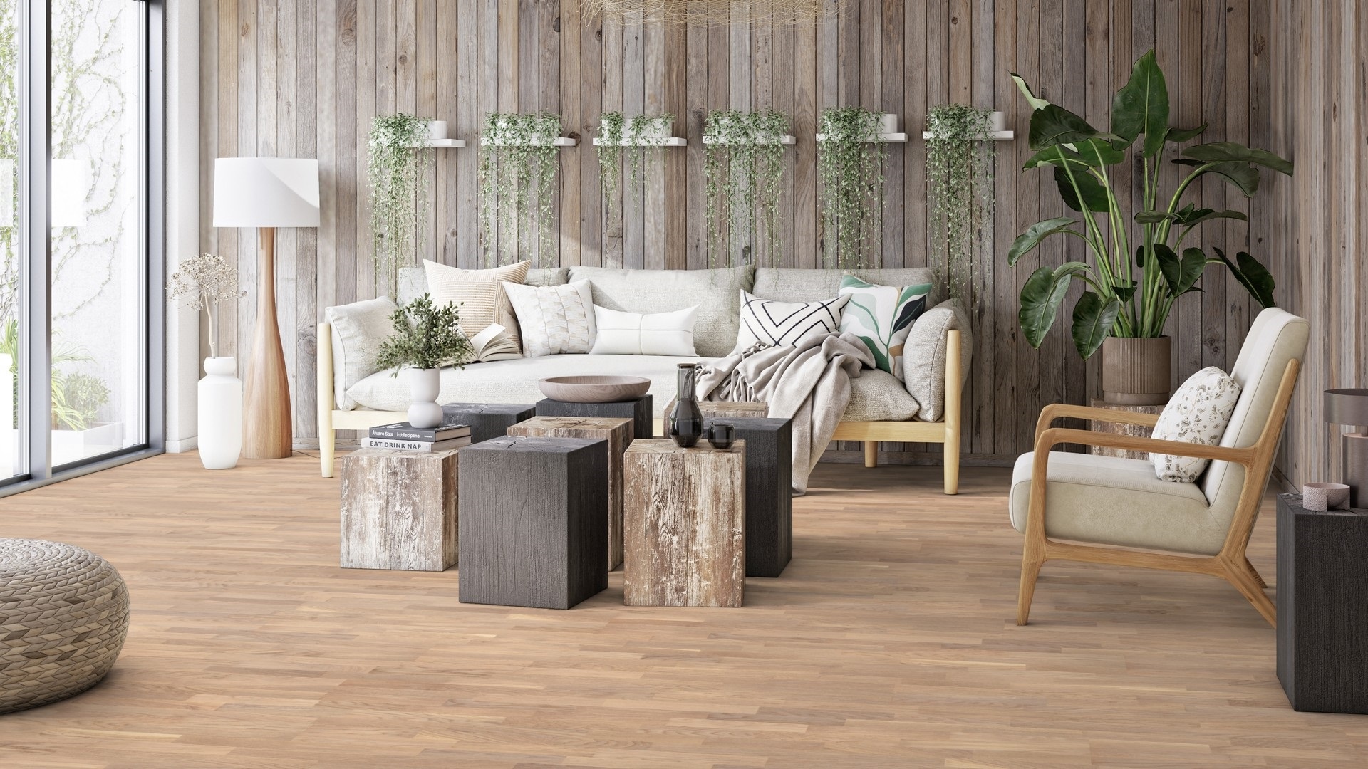 Паркетна дошка Tarkett – Oak Soft Skin (3 Strip) артикул 7870074, колекція Grace