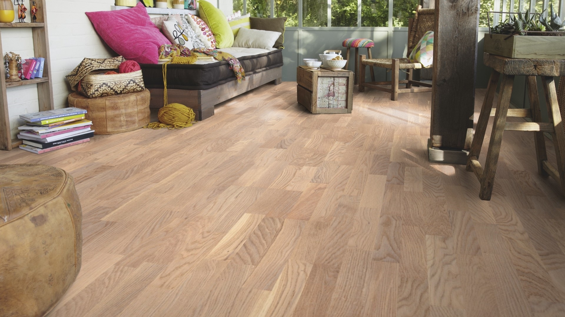 Паркетна дошка Tarkett – Oak Soft Skin (3 Strip) артикул 7870074, колекція Grace