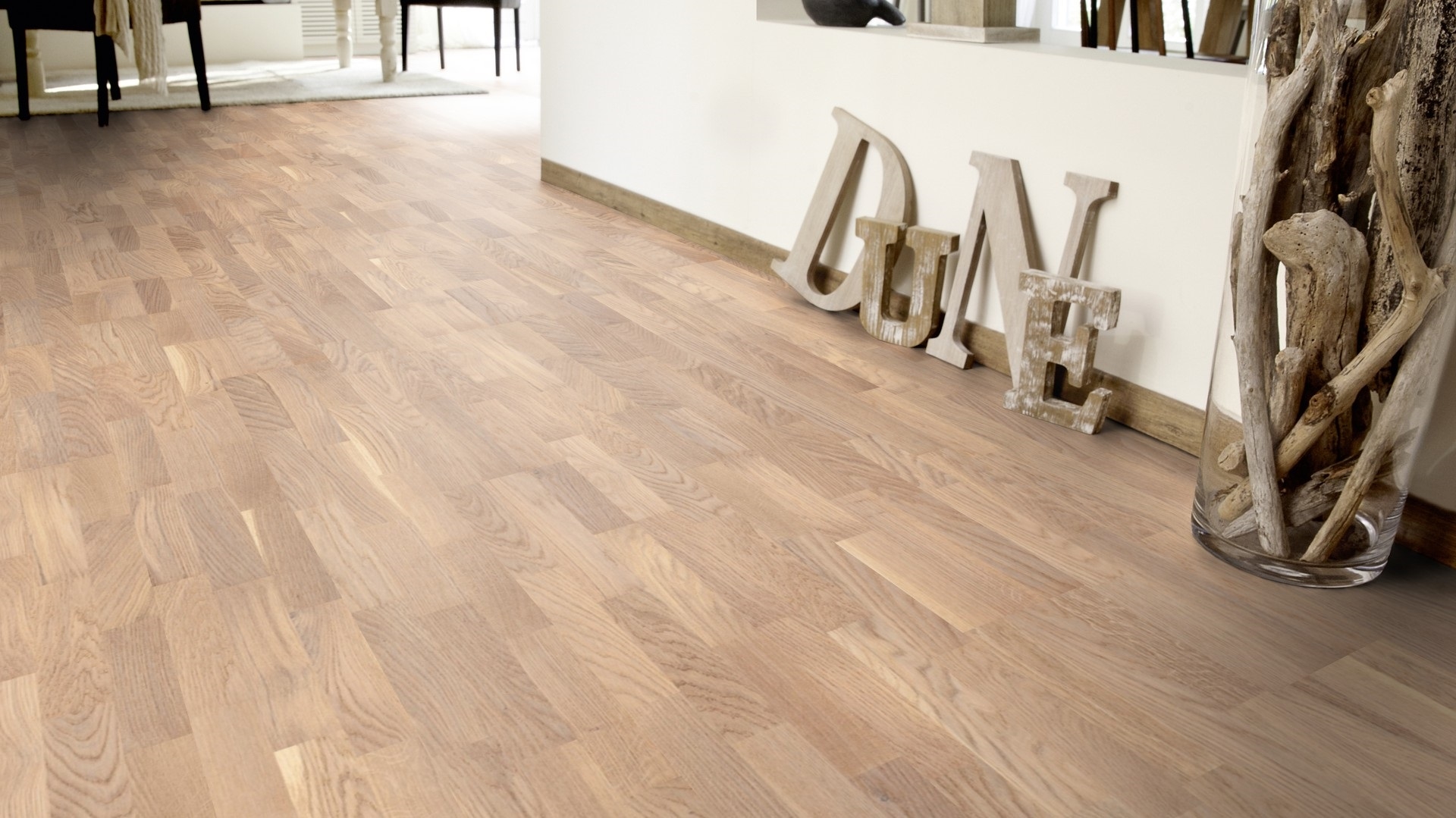Паркетна дошка Tarkett – Oak Soft Skin (3 Strip) артикул 7870074, колекція Grace