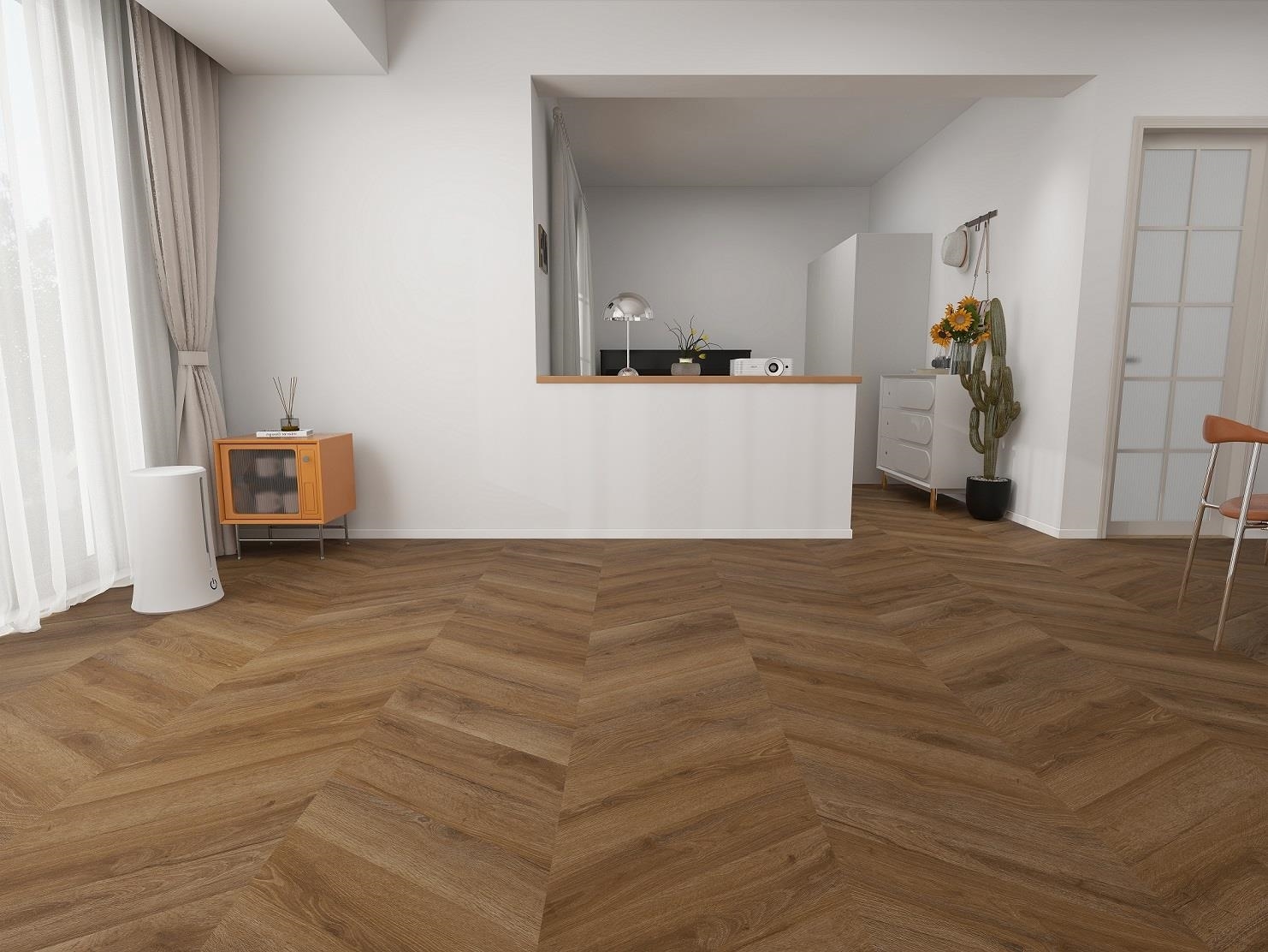 Вінілова підлога BazaLux – Oak Grans артикул 2135-19, 33 клас, товщина 5 мм., колекція Fishbone