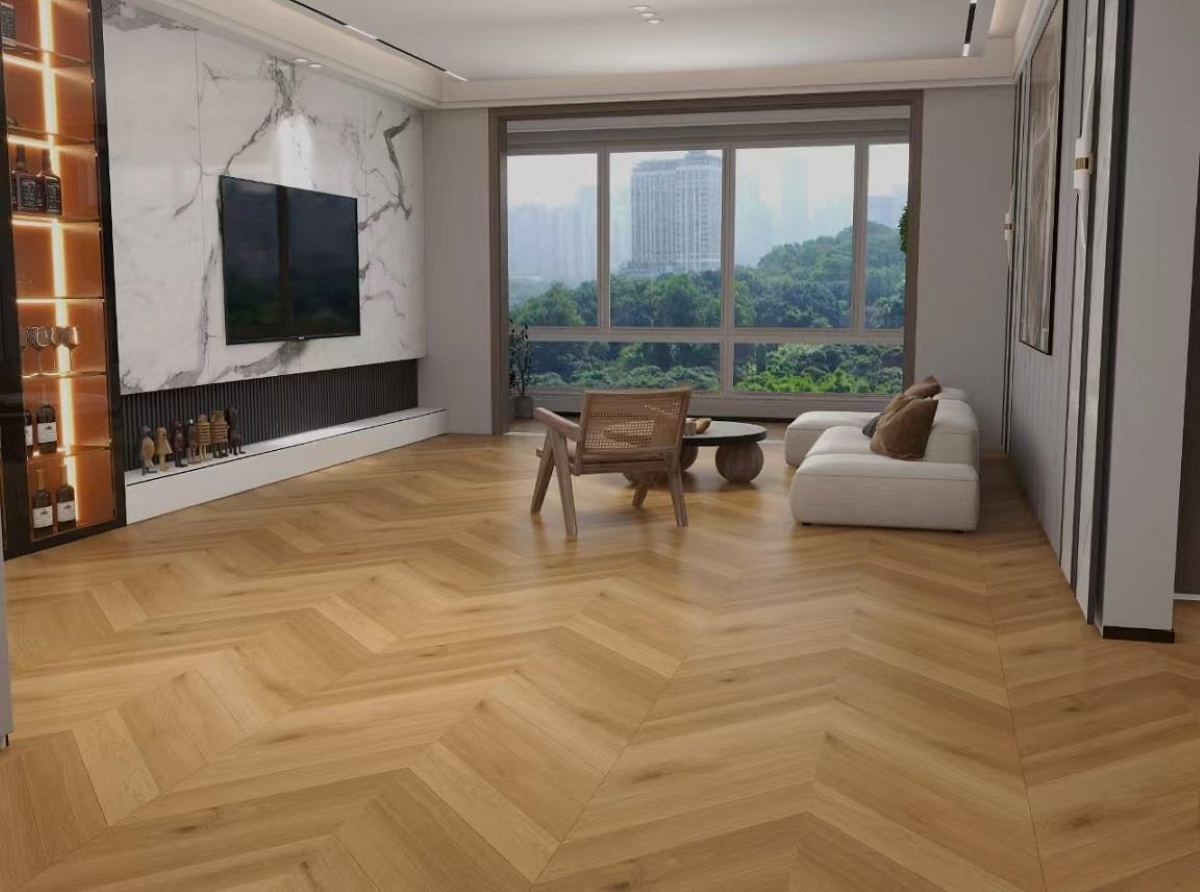 Вінілова підлога BazaLux – Oak Kernon артикул 88208-4, 33 клас, товщина 5 мм., колекція Fishbone